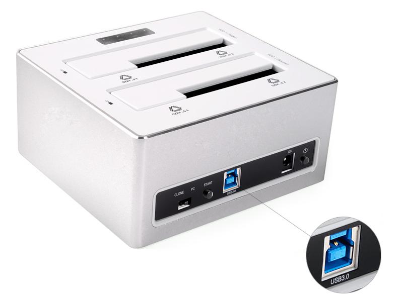 Док-станция для жёстких дисков ORICO 6828US3-C-SV интерфейсы