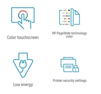 Основные преимущества МФУ HP Officejet PageWide Enterprise 586f