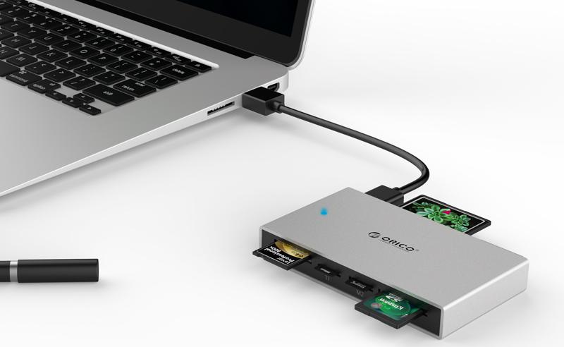 Картридер ORICO 7566C3-SV интерфейсы