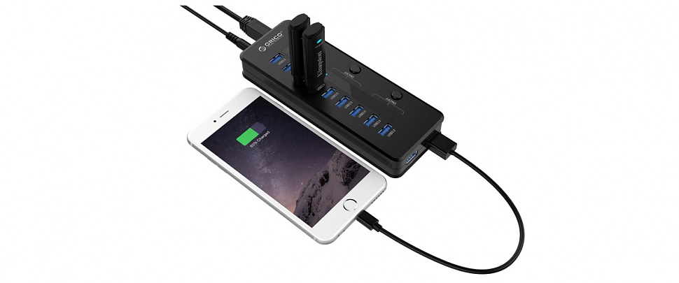 ORICO H10C1-U3 для зарядки смартфонов и планшетов ORICO H10C1-U3 для зарядки смартфонов и планшетов