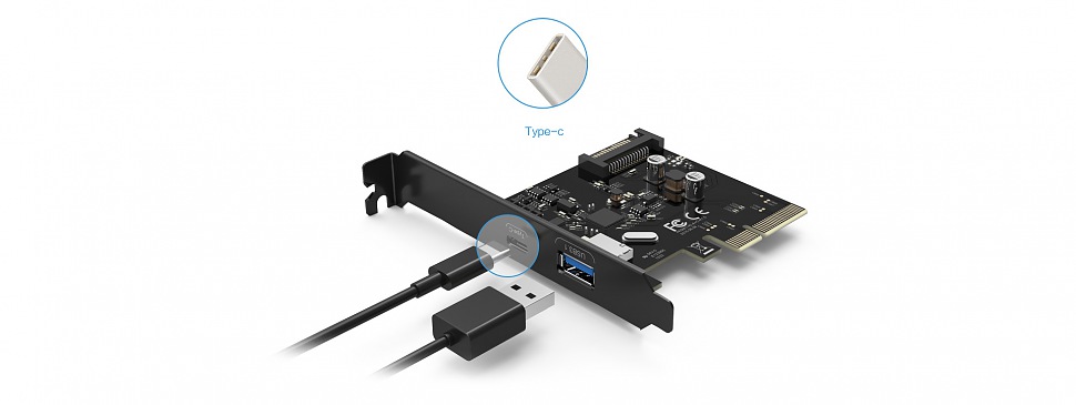 ORICO PA31-AC Два современных интерфейса 