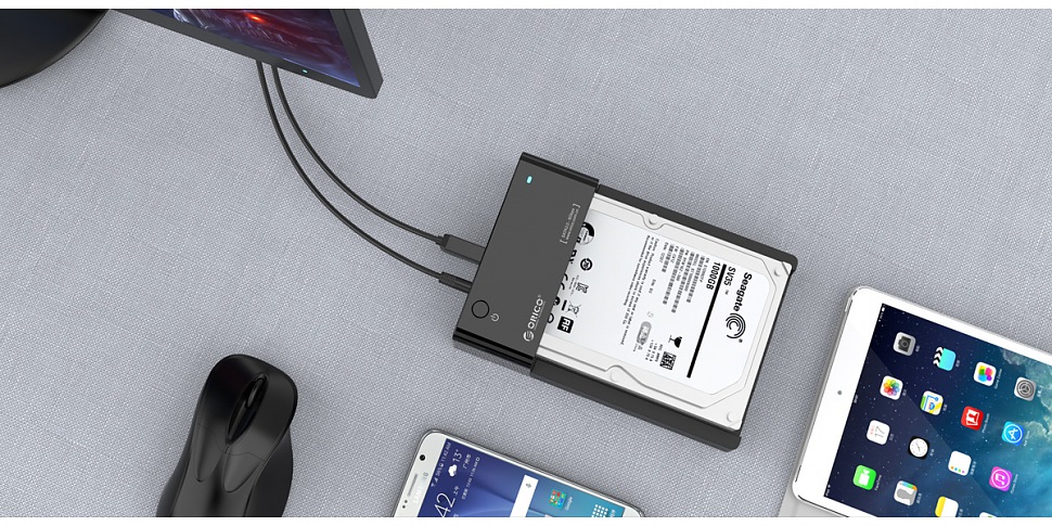 Док-станция для жёстких дисков ORICO 6518US3-BK Док-станция для жёстких дисков ORICO 6518US3-BK