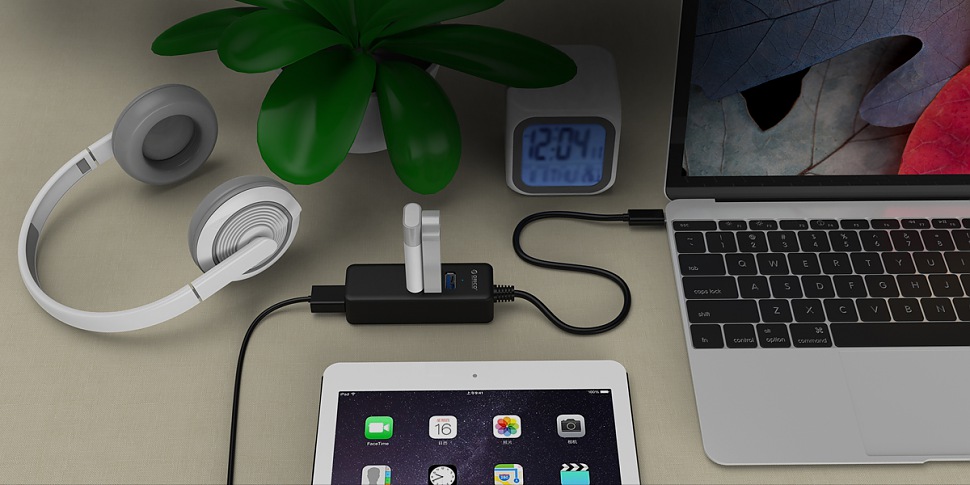 ORICO W10PH4-C3 концентратор Type-C/USB 3.0