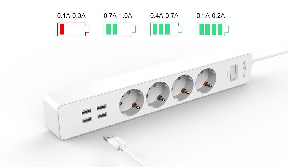 ORICO OSC-4A4U быстрая зарядка