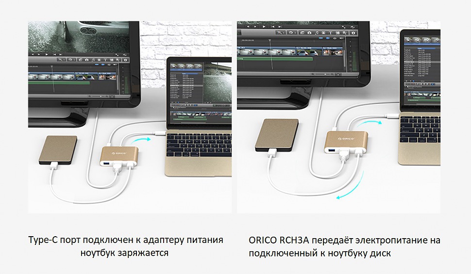 ORICO RCH3A двунаправленная передача электропитания ORICO RCH3A двунаправленная передача электропитания