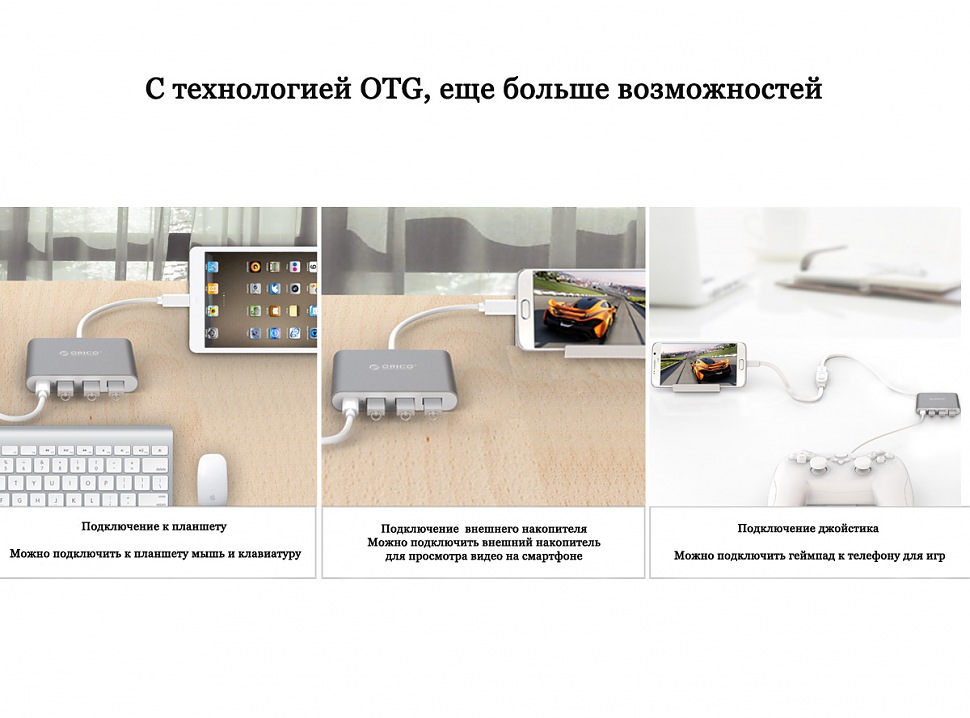 ORICO RC3A-SV поддержка USB OTG