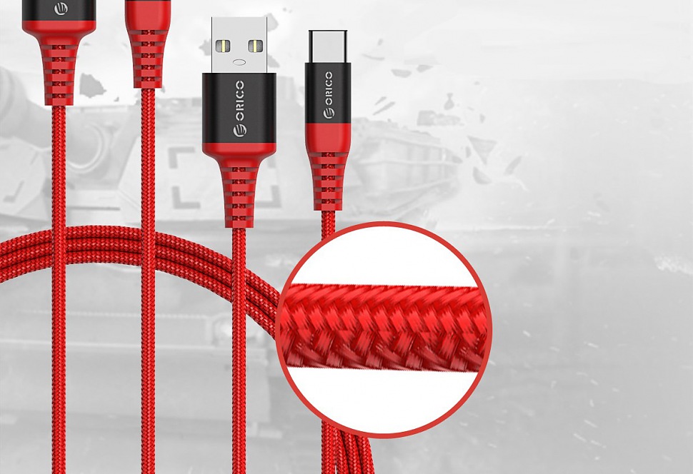 ORICO HTK-10 прочная кевларовая оплётка