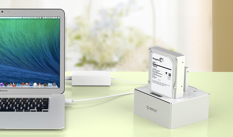 Док-станция для жёстких дисков ORICO 6828US3-C-SV