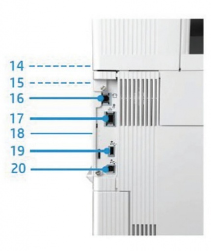 Внешний вид и основные компоненты МФУ HP Color LaserJet Enterprise M577c