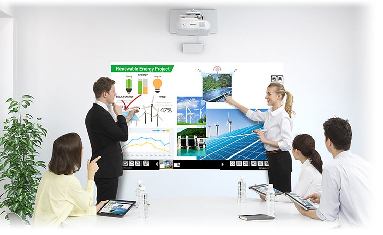 Epson EB-1460Ui ультракороткофокусный интерактивный проектор для бизнеса