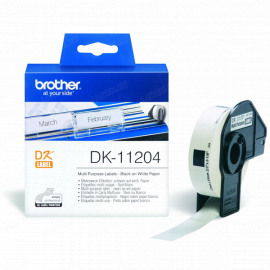 BROTHER DK11204 универсальные наклейки (17 x 54 мм) 400 шт.