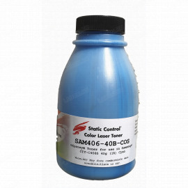 Тонер для SAMSUNG CLP-360, SL-C410 (CLT-C406S) STATIC CONTROL Odyssey (Cyan, 1000 стр/банка)