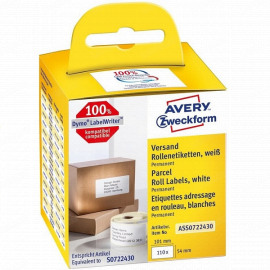 Самоклеящиеся этикетки Avery в роляx, 54x101 мм,220 этикеток, 1 роль