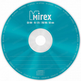 MIREX CD-RW 700 Мб диск 16x-24x Cake Box 10 шт, UL121003A8L