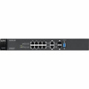 ZyXEL GS2200-8HP управляемый PoE-коммутатор, 8 портов, Gigabit Ethernet, 2 SFP-слота совмещенные с разъемами RJ-45