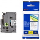 BROTHER TZe-135 картридж с ламинированной лентой шириной 12 мм (белый шрифт на прозрачном фоне)