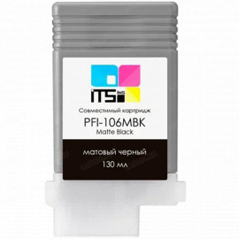 Картридж Canon PFI-106MBk черный матовый, ITS
