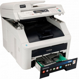 BROTHER DCP-9010CN МФУ цветное светодиодное А4, 2400 x 600 dpi, 16 стр/мин чёрно-белой и цветной печати