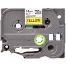 Картридж для Brother TZe-641 с ламинированной лентой шириной 18 мм (чёрный шрифт на жёлтом фоне) совместимый