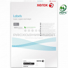XEROX 003R96283 бумага самоклеющаяся для печати и копирования на скоростных принтерах 8 частей А4 (103 x 72 мм) 500 листов