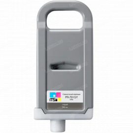 Картридж Canon PFI-701GY серый, ITS