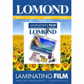 LOMOND 1301109 плёнка матовая (65 х 95 мм) 200 мкм, 25 пакетов (50 листов)