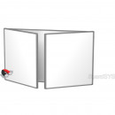 Доска магнитно-маркерная 3-элементная BoardSYS 120 х 400 см алюминиевая рама