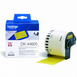 BROTHER DK44605 жёлтая неразрезанная отделяемая бумажная лента для наклеек (62 мм x 30,48 метров)