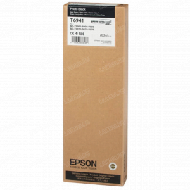 Картридж Epson T6941, C13T694100 фото чёрный, ITS