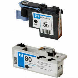 HP 80, C4820A чёрная печатающая головка с устройством отчистки