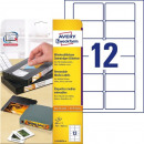 Самоклеящиеся этикетки Avery для видеокассет, 78,7x46,6 мм, 25 листов