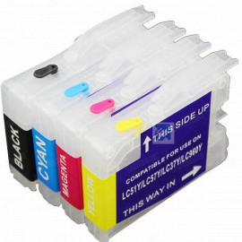 Картриджи перезаправляемые для BROTHER MFC-J232 комплект