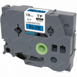 BROTHER TZ-541 картридж с ламинированной лентой шириной 18 мм (чёрный шрифт на голубом фоне)