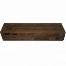 Тонер-картридж TOSHIBA T-281C-EC для e-STUDIO 281c, 351c, 451c (голубой, 10 000 стр)